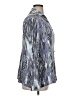 Attitudes by Renee 100% Rayon Animal Print Silver Long Sleeve Button-Down Shirt Size XL - photo 4