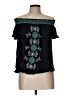 Xhilaration Teal Black Sleeveless Blouse Size L - photo 1