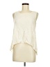 Blu Pepper 100% Rayon Ivory Sleeveless Blouse Size M - photo 1