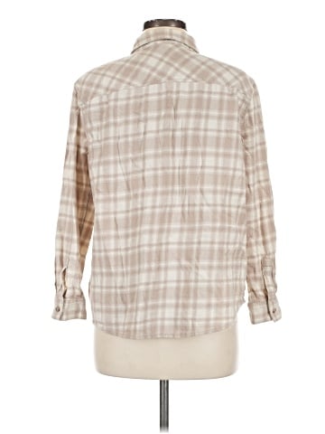 a.n.a. A New Approach 3/4 Sleeve Button-Down Shirt (view 2)