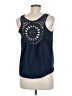 Shein 100% Polyester Blue Sleeveless Top Size 6 - photo 2