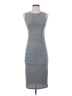Leith Solid Gray Casual Dress Size S - photo 1