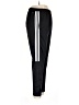 Adidas 100% Polyester Solid Black Track Pants Size L - photo 4