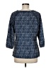 Eva Franco 100% Polyester Blue 3/4 Sleeve Blouse Size 8 - photo 2