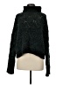 Pol 100% Polyester Tweed Green Turtleneck Sweater Size M - photo 1