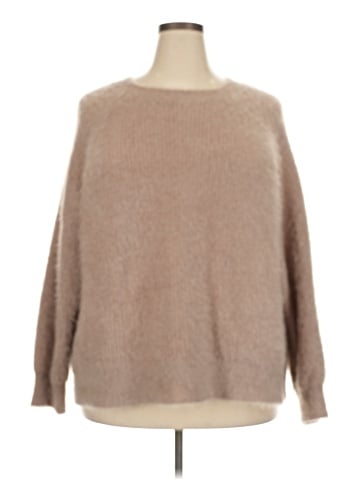 Flat White Pullover Sweater (view 1)