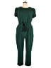 Calvin Klein Solid Green Jumpsuit Size 16 - photo 1