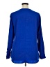 Lands' End 100% Polyester Blue Long Sleeve Blouse Size 16 - photo 2