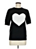 Unbranded Hearts Black Sweatshirt Size M - photo 1