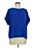Perseption Concept 100% Polyester Blue Short Sleeve Blouse Size M - photo 1