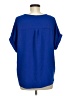 Perseption Concept 100% Polyester Blue Short Sleeve Blouse Size M - photo 2