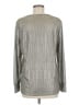 Kim & Cami Metallic Silver Long Sleeve Top Size M - photo 2