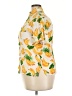 Unbranded Tropical Yellow Short Sleeve Blouse Size 3X - photo 5