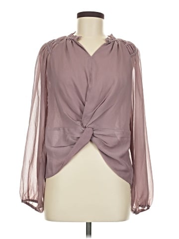 Listicle Long Sleeve Blouse (view 1)