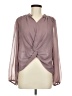 Listicle 100% Polyester Purple Long Sleeve Blouse Size M - photo 1