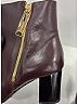 Burberry Burgundy Leather Ankle Boots Size 7 - photo 4