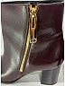 Burberry Burgundy Leather Ankle Boots Size 7 - photo 7