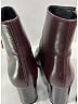Burberry Burgundy Leather Ankle Boots Size 7 - photo 8