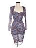 Aqua 100% Polyester Blue Cocktail Dress Size M - photo 1