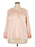 LC Lauren Conrad 100% Polyester Pink Long Sleeve Blouse Size XXL - photo 1