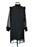I. Madeline 100% Polyester Chevron-herringbone Black Casual Dress Size M - photo 1