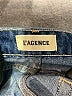 L'Agence 100% Cotton Solid Blue Denim Skirt Size 27 waist - photo 4