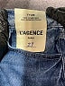 L'Agence 100% Cotton Solid Blue Denim Skirt Size 27 waist - photo 6