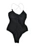 Unbranded Solid Black One Piece Swimsuit Size S - photo 1