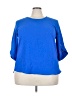 Assorted Brands 100% Polyester Blue 3/4 Sleeve T-Shirt Size 2X - photo 1