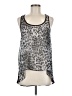 Blue Sketch 100% Polyester Silver Tank Top Size M - photo 1