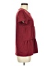 Shein Burgundy Short Sleeve Top Size M - photo 4