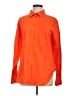 FRAME Solid Orange Long Sleeve Button-Down Shirt Size L (estimated) - photo 1