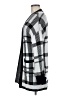Zesica Checkered-gingham Gray Cardigan Size M - photo 5