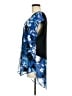 August Moon 100% Polyester Blue Short Sleeve Blouse Size M - photo 5