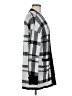 Zesica Checkered-gingham Gray Cardigan Size M - photo 4