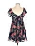 Lulus 100% Polyester Floral Blue Casual Dress Size S - photo 1