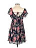 Lulus 100% Polyester Floral Blue Casual Dress Size S - photo 2