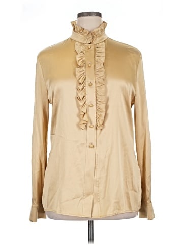 St. John Long Sleeve Silk Top (view 1)