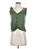 No Boundaries 100% Polyester Green Sleeveless Top Size S - photo 1
