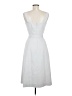 Ann Taylor Solid White Casual Dress Size 6 (tall) - photo 2