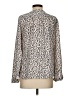Ann Taylor LOFT Animal Print Ivory Long Sleeve Blouse Size S - photo 2