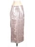 MICHAEL Michael Kors 100% Polyester Metallic Animal Print Pink Silver Formal Skirt Size S - photo 1