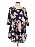 Assorted Brands Blue 3/4 Sleeve Blouse Size L - photo 1
