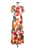Unbranded Tropical Orange Casual Dress Size M - photo 1