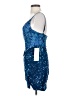 Unbranded 100% Polyester Stars Blue Cocktail Dress Size 2 - photo 5