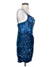 Unbranded 100% Polyester Stars Blue Cocktail Dress Size 2 - photo 4