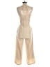 BEIGE BOTANY Solid Tan Jumpsuit Size S - photo 2
