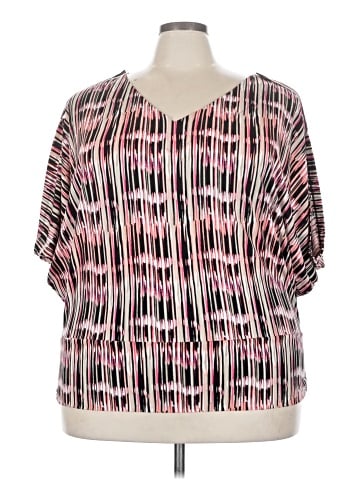 Worthington Short Sleeve Blouse (view 1)