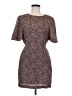 BCBGeneration 100% Polyester Tweed Burgundy Casual Dress Size 6 - photo 1
