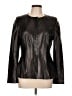 THE WRIGHTS 100% Leather Black Leather Jacket Size 12 - photo 1